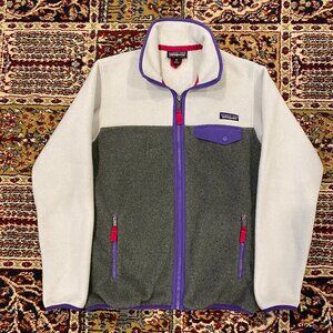 Women's Patagonia Synchilla Full-Zip Snap-T Jacket Gray Purple 25485